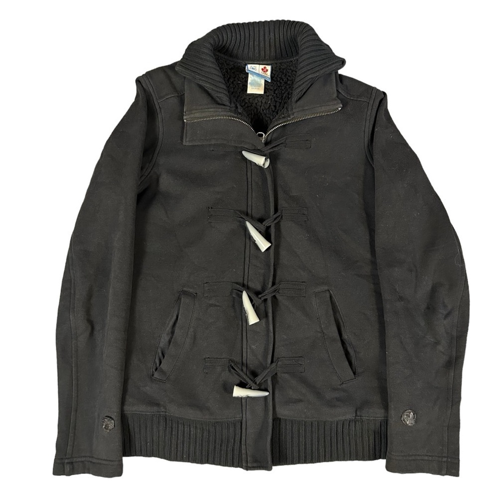 HBC Hudson’s Bay Co. Women’s Olympic Sherpa Toggle Jacket Black 2005 XS
